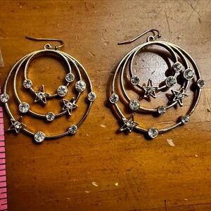 ⭐ Bedazzled Star Hoop Earrings ⭐